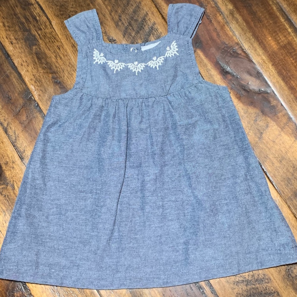 Rene Rofe embroidered chambray dress